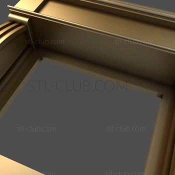 3D мадэль каминный портал, 3d stl модель для чпу, классика (STL)